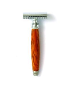 Alternative view of Gentleman Barbier Rasierhobel Olivenholz mit Ständer