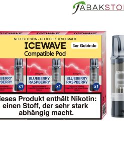 Alternative view of Icewave Pods – Blueberry Raspberry (3x Pods pro Packung) 20mg