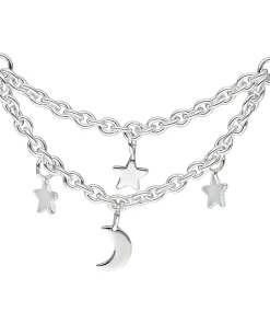 Moon & Stars Piercing Connection Chain
