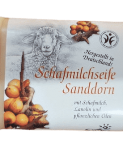 Schafmilchseife mit Sanddorn – BDIH zertifiziert – Saling 100 g