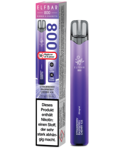 Alternative view of Elfbar 800 Vape – Strawberry Raspberry Cherry Ice 20 mg/ml