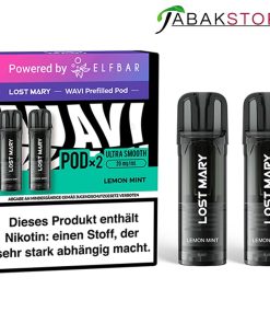 Lost Mary WAVI | Lemon Mint | Liquid Pod | 20mg | 2er Pack