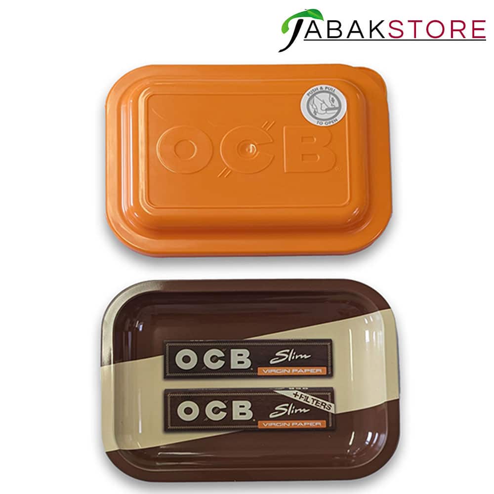 OCB Rolling Tray + Deckel | Virgin Orange