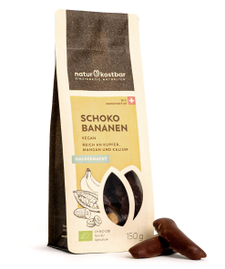 Alternative view of Bio Schoko Bananen aus der Schweiz 150g